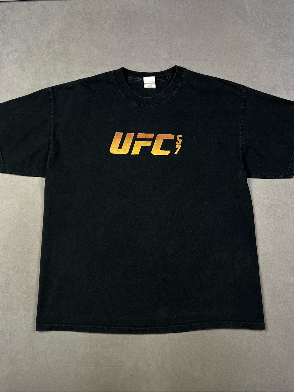 UFC Black T-Shirt with Gold Gradient Logo